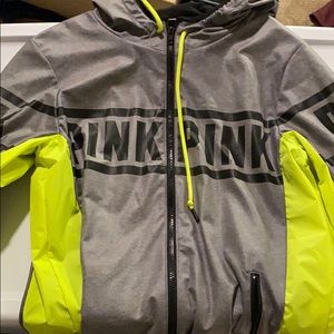 Cute pink wind breaker. Stay cozy and warm!!